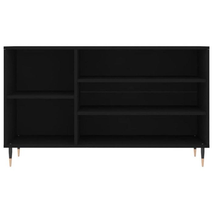 VidaXL Shoe Cabinet Black 102x36x60 Cm Engineered Wood 831405
