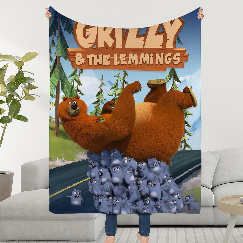 Und Die L-Lemminge Decke Überwurf Super Kuschelig Plüsch Wohnzimmer Sofa Couch Kindlich G-GrizzyS Geburtstagsgeschenke