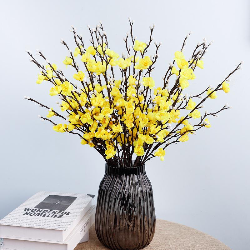 Chinese Plum Blossom Artificial Wedding & Home Decoration Flower Arrangement Ornament