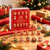 Acrylic Christmas Tree Decorations Highland Cow Advent Calendar, 24 Pcs Hanging Ornaments for Holiday Countdown Gift Box Decoration, Festive
