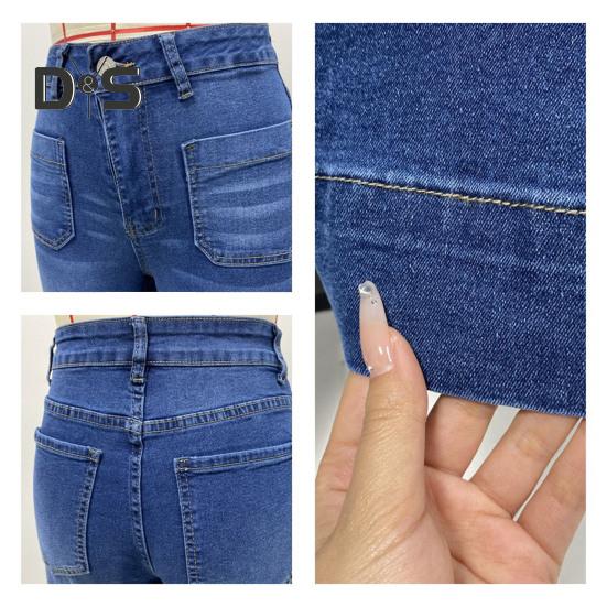 Damskie jeansy proste z wieloma kieszeniami, z wysokim stanem, zapinane na guzik i zamek błyskawiczny, spodnie w jednolitym kolorze, w stylu vintage, dżinsowe spodnie do noszenia na co dzień, do szkoły, do pracy