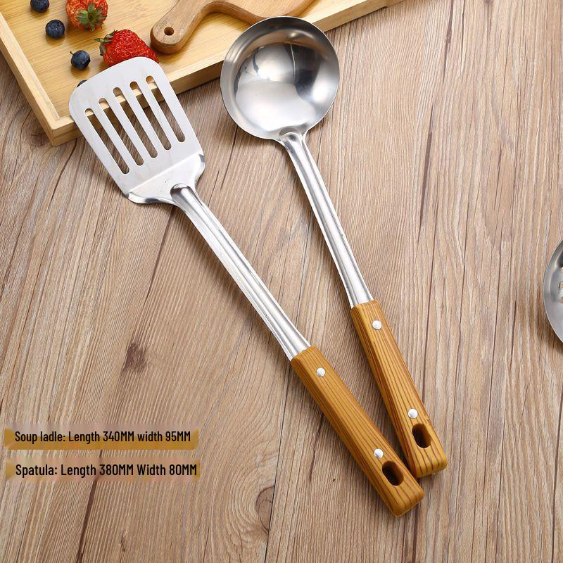 Stainless Steel Spatula & Skimmer Kitchen Set