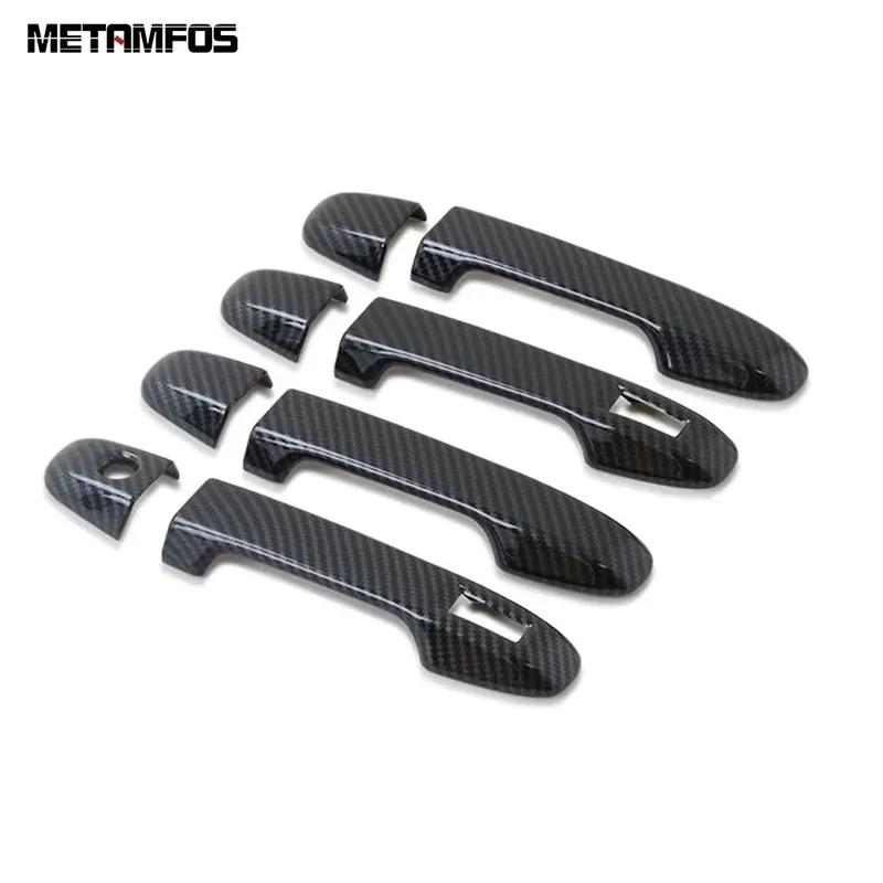 For Subaru Forester SK -   Carbon Fiber Side Door Handle Bowl Cover Trim Protection Cap Accessories Car Styling