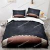 Football Duvet Cover For Boys Girls Burning Football Microfiber Sports Games Theme Soft King Size Quilt Cover