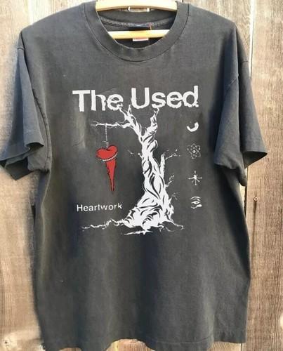 Rock Band Tshirt Gothic Streetwear Vintage Punk Tops The Used Band Tshirt Graphic Print Tees Casual Loose Short Sleeve Unisex