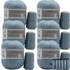 6 Pcs Cashmere Blend Yarn Worsted Weight Bundle for Coats Machine Washable Ultra Soft Knitting Crochet Yarn DIY Crafts