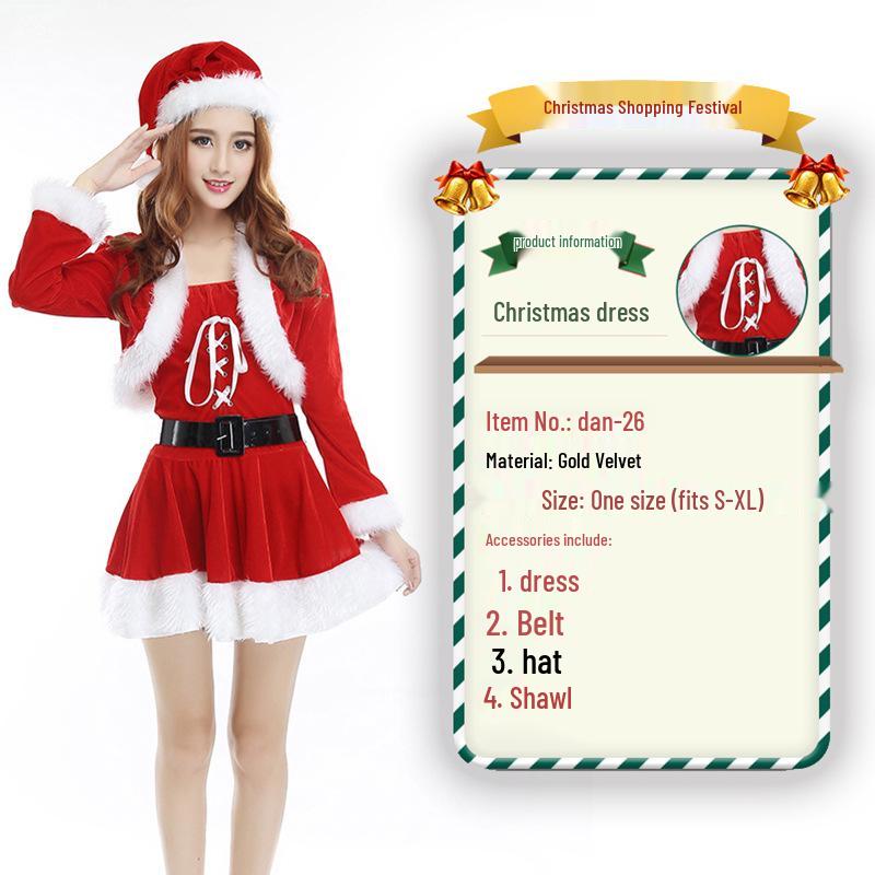 2023 Weihnachtsmann Weihnachtskostüm und Cosplay-Outfit-Set