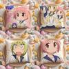 Cute YUYUSHIKI Anime Cushion Cover Home & Car Multi-Scene Pillow Cover - Reversible, Soft & Durable for Daily Use