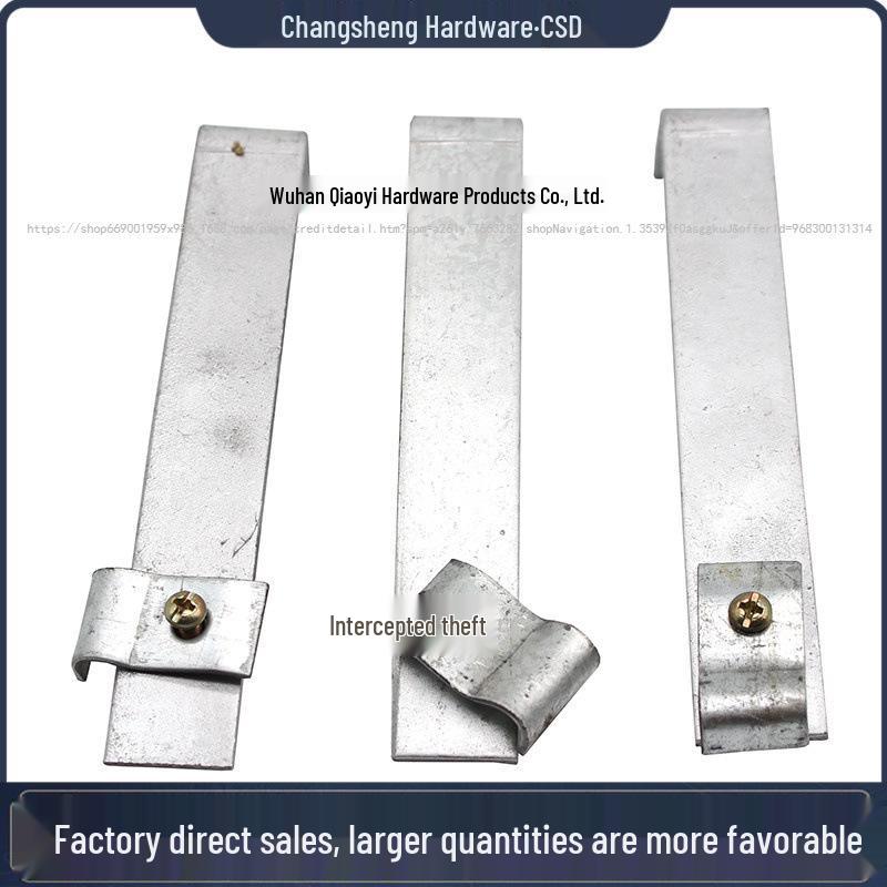 Galvanized L-Shaped Lightning Protection Bracket with Fishtail Clip
