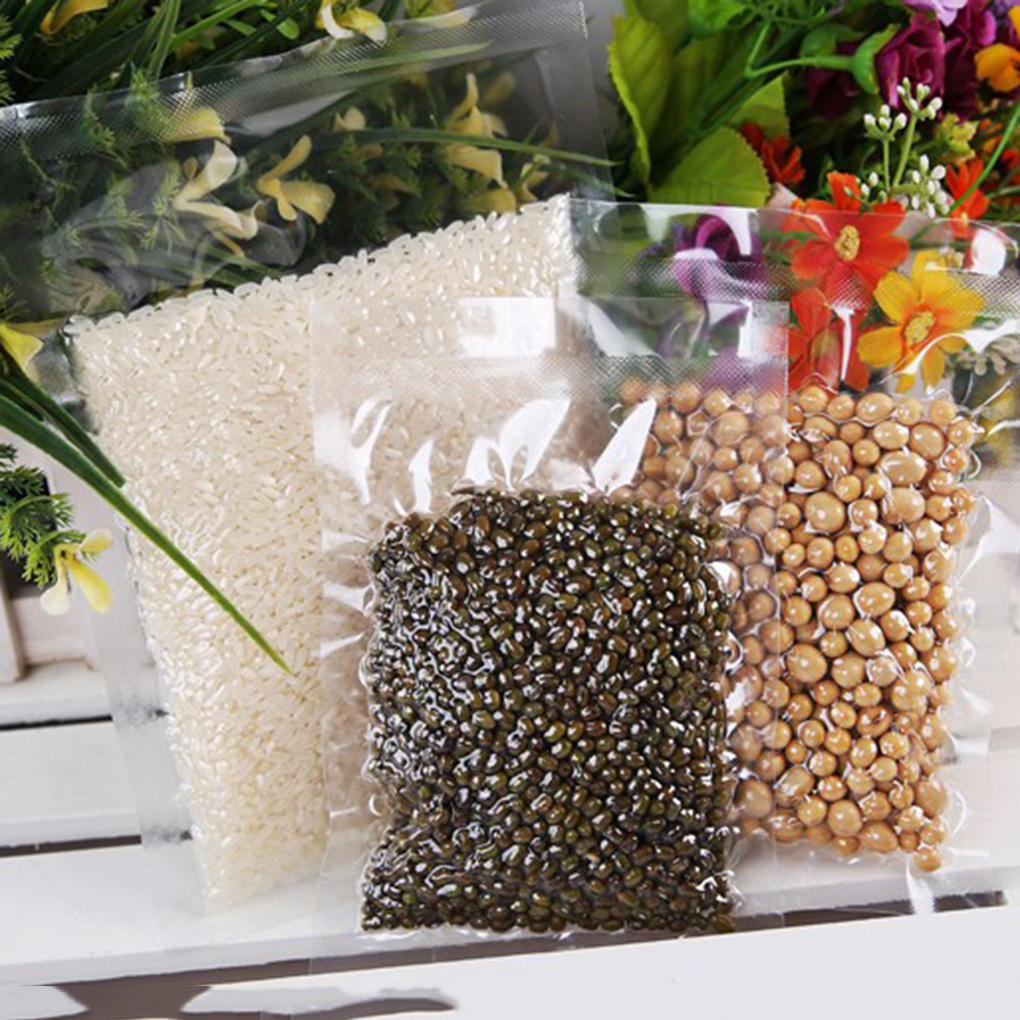 100PCS Vacuum Food Sealer Fresh Food Saver Seal Bag Commercial Storage Bags