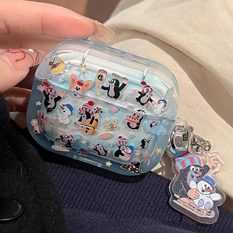 Mole for AirPods Pro1 Apple Bluetooth Wireless Headset Cover 1/1/1 Generation Cute Cartoon Female Pendant