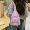 Disney Kt Kids Nylon Chest Bag With Cartoon Print For Toddlers And Boys Girls