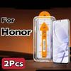 2Pcs HD Tempered Glass For Honor 400 300 200 100 Pro Lite Smart Series for Honor 90 80 70 Pro Auto Positioning Screen Protector
