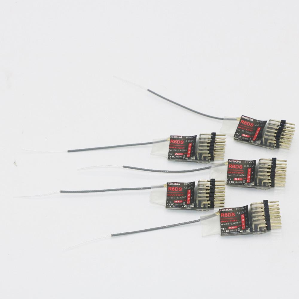 5pcs/lot  RadioLink R6DS 2.4G 6CH Receiver For AT9 AT10 Transmitter Support PPM SBUS