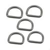 5 Stück Geschlossene D-Ringe Metallschlaufen Schnallen Extra Dicke Form Schnalle für Hundeleinen