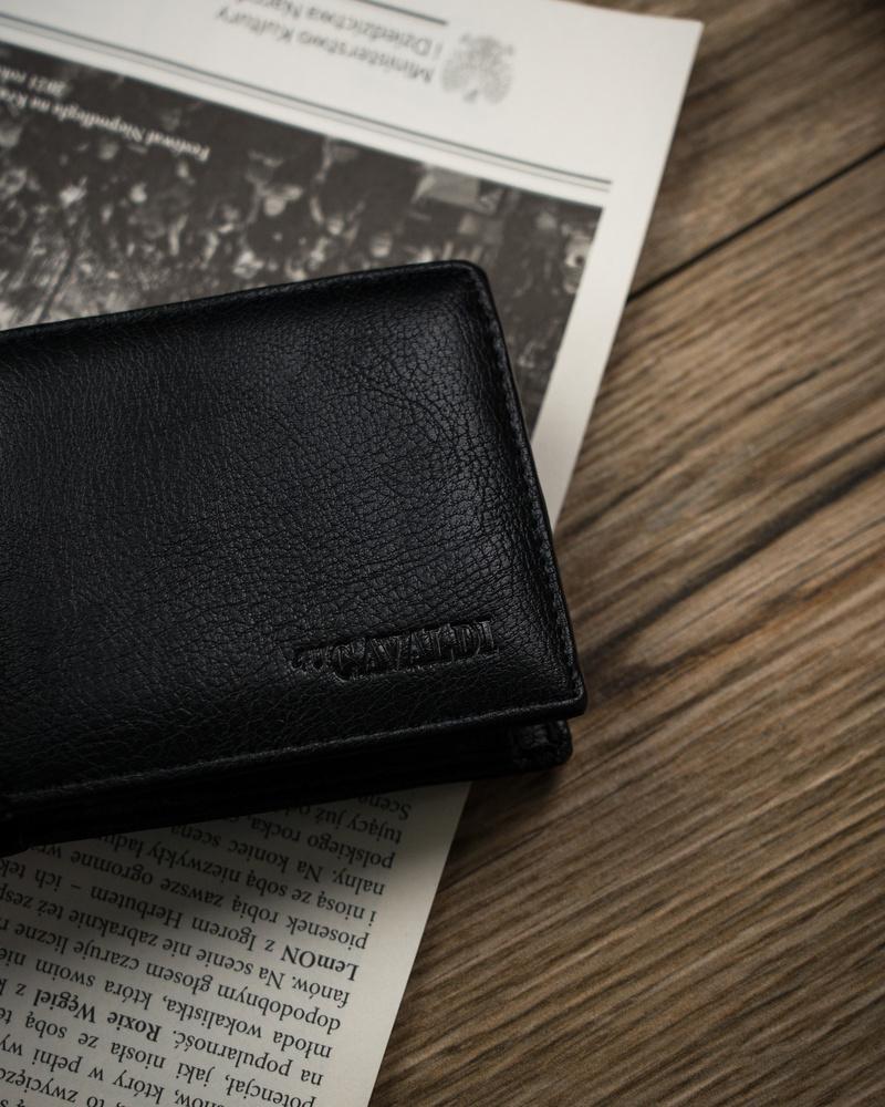 Pojemny Zgrabny Męski Portfel Skórzany Cavaldi