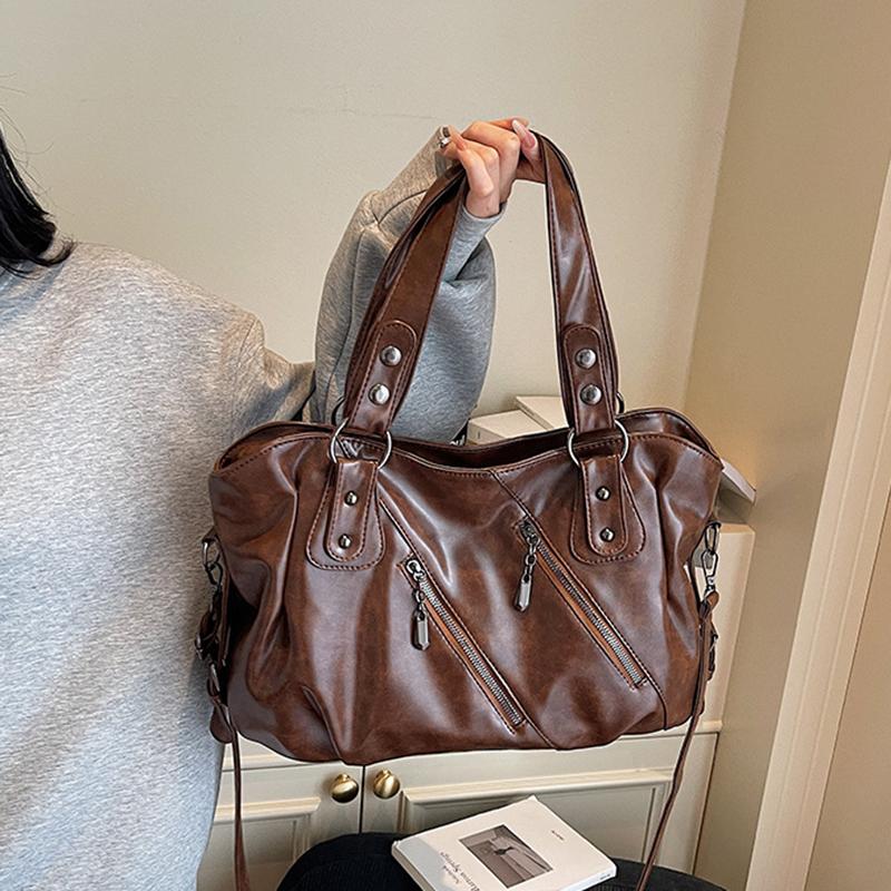 Yogodlns Fashionable Tote - Large Capacity Bag, Adjustable Strap, Compact Crossbody Purse, Stylish Everyday Wear