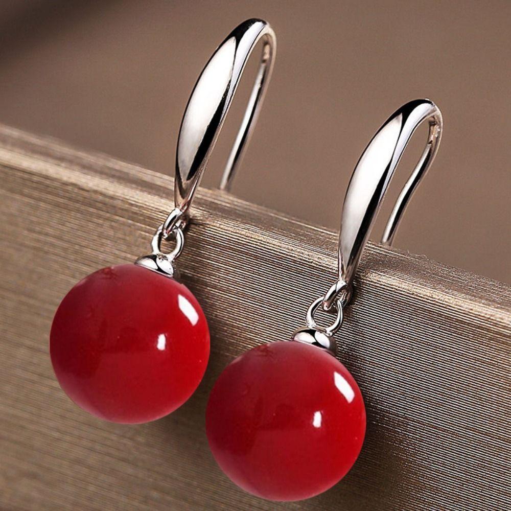 Shell Beads Long Earrings Simulation Freshwater Pearl Ear Hook Exquisite Drop Earrings  Ear Jewelry