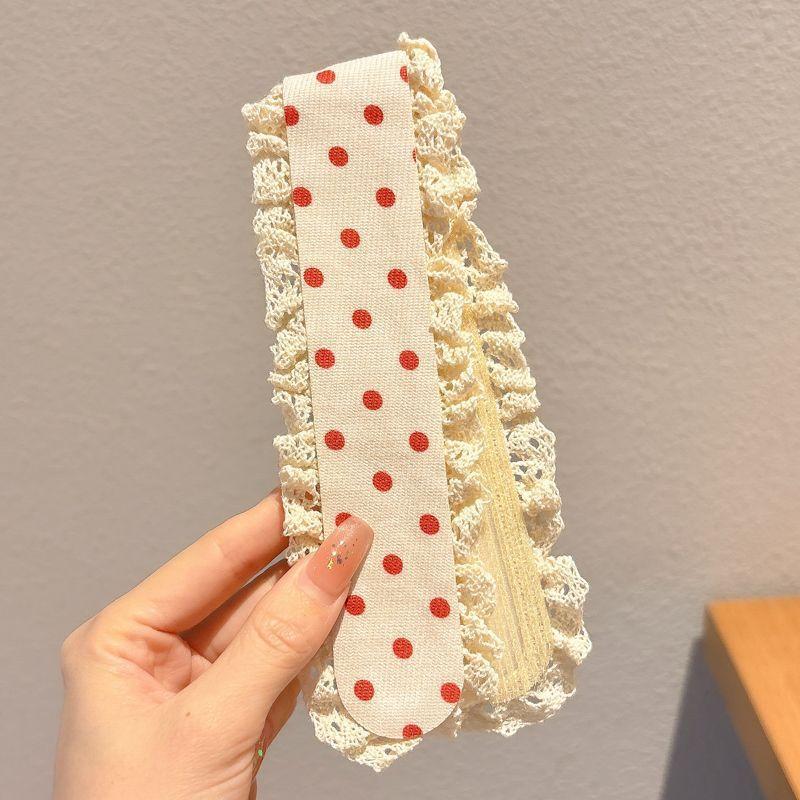 Sweet Floral Pattern Hair Fringe Sticker Headband Forehead Hair Patch Sticker Reusable For Women Daily Makeup Headwear