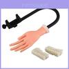 Manicure Practice Hand With Arm Silicone Bending Nail Art Tool For Nail Technician Training