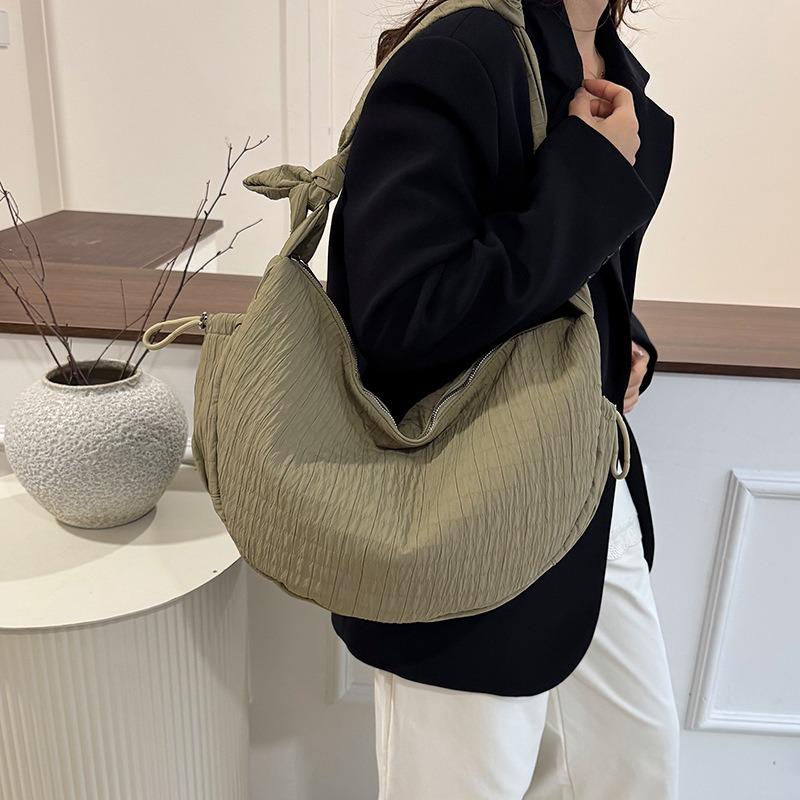Niche Design Lazy Wind Dumpling Bag Daily Commute High Value Handbag Versatile High Sense Pleated Bag