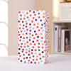 Rainbow Colorful Dot Stripe Paper Bag Gift Bags Wedding Party Open Top Stand Up Favor Bags DIY Candy Birthday Supplies