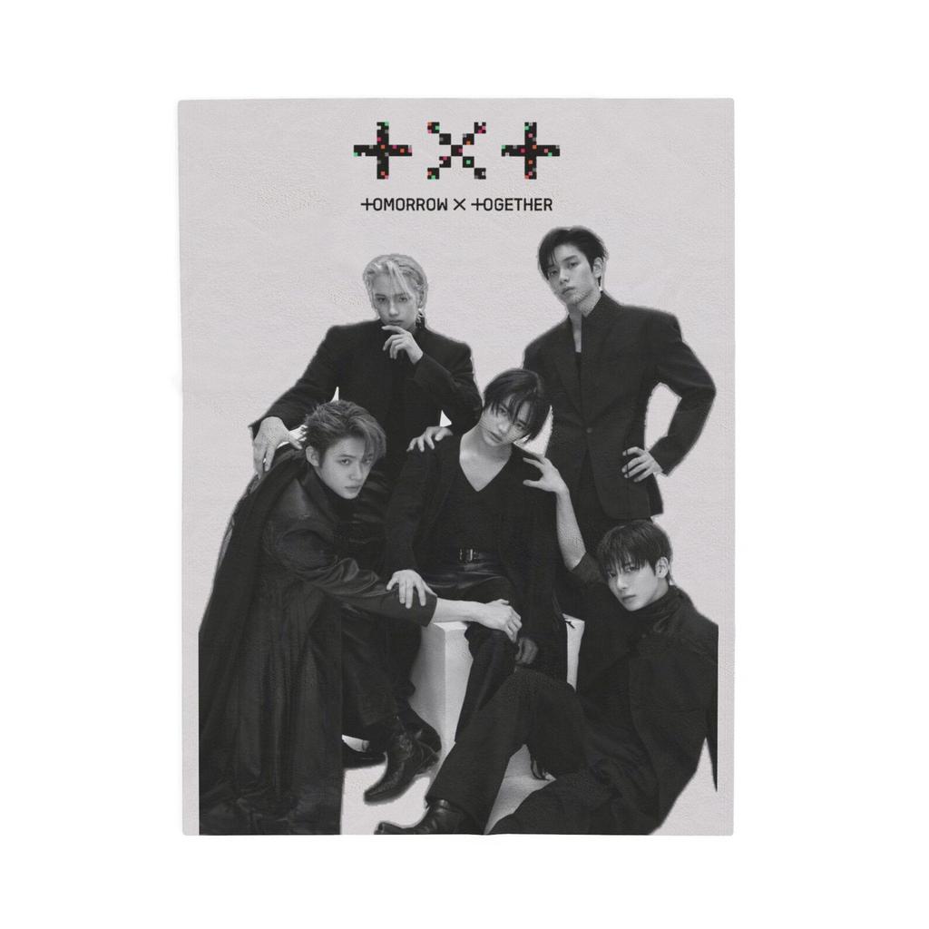 TXT Tomorrow By Together Inspired Velveteen Plush Blanket