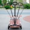Cats-in-bag Carriers for Puppies Carry Cart Outdoor Travel Shoulder Carriers Sightseeing Bag Trolley Wheel