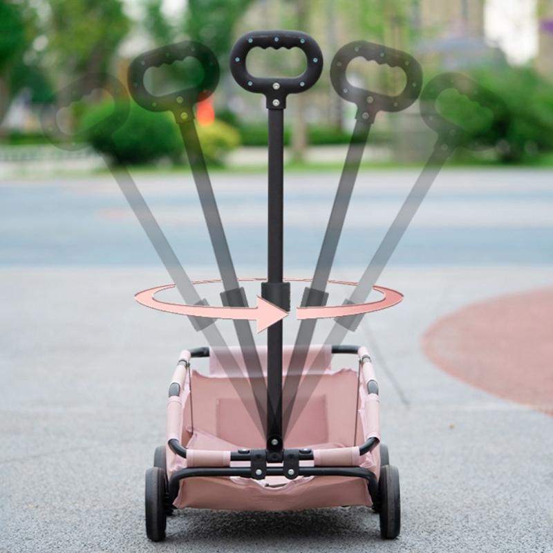 Cats-in-bag Carriers for Puppies Carry Cart Outdoor Travel Shoulder Carriers Sightseeing Bag Trolley Wheel