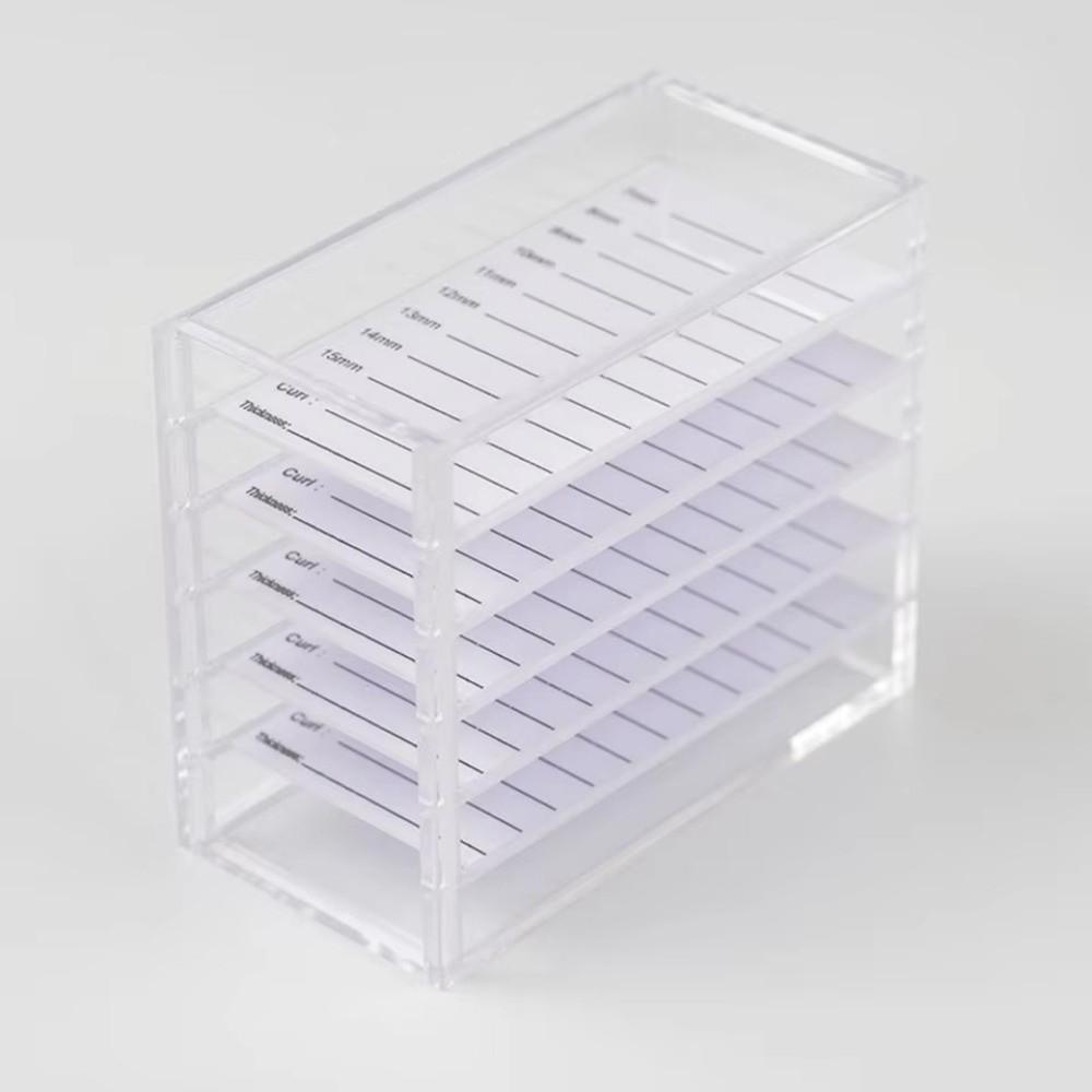 1/5 Layers False Eyelashes Storage Box Transparent Lash Holder New Display Stand  Makeup Tool