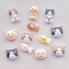 50Pcs Cute Cartoon Mini Cat, Little Fish Series Nail Art Resin Designer Charms DIY Craft For Nail 3D Decorations Jewelry