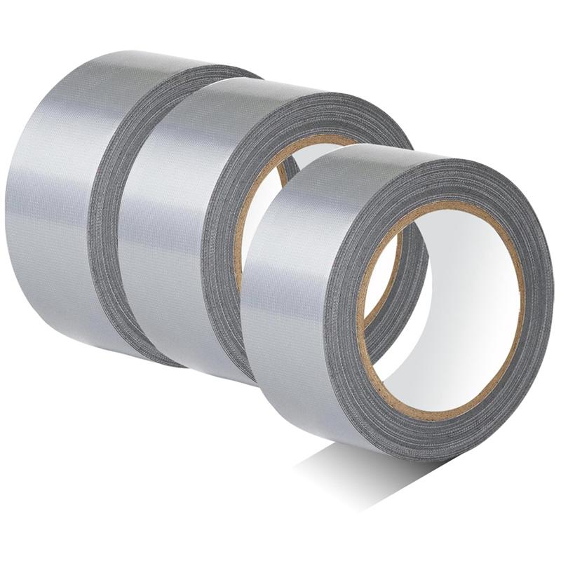 Wodoodporna taśma duct tape do ciężkich zastosowań, opakowanie 3 szt., 20 m x 48 mm, bez pozostałości, do napraw zewnętrznych, do użytku domowego, projektów DIY