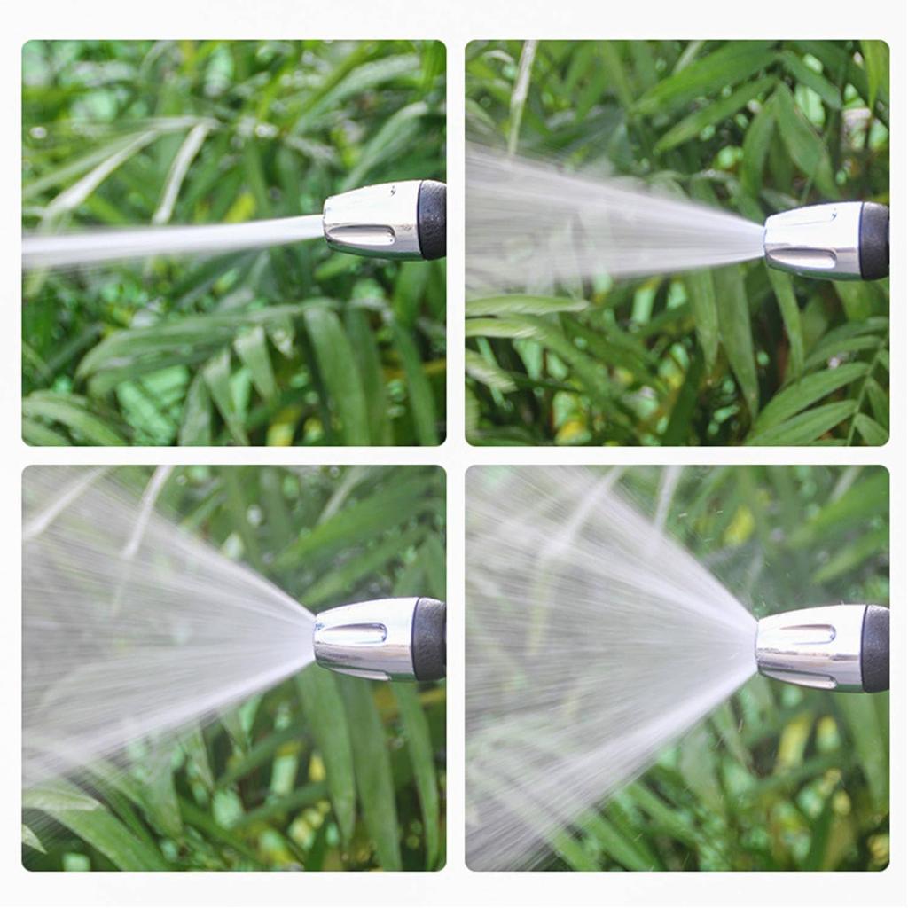 Hogedruk Waterspuitpistool met 3 Messing Connectoren Verstelbare Spuitkop voor Tuinslang Reiniging en Wassen Buitenoppervlakken