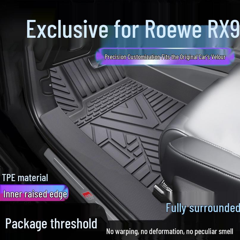 Roewe RX9 TPE Waterproof Floor Mats & Door Sill Covers Single Layer Upgrade, TPE Mats