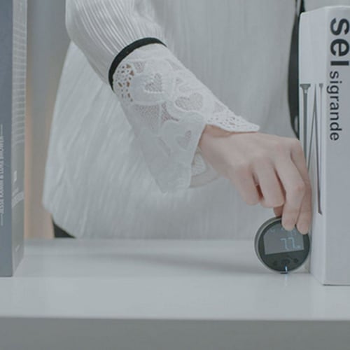 Rechargeable Digital Tape Measure, Small, Smart, Long-Range Rolling Measuring Tool with 1.8-inch VA LCD Display