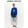 UR Women's Playful Jacquard Color-Block Knit Sweater