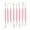 8pcs/Lot 16 Cake Decorating Patterns Fondant Flower Sugar Craft Modelling Tools Clay Fondant Cake Decorating Tool