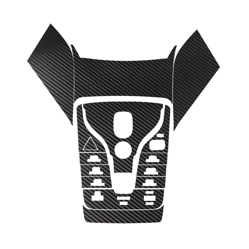 Bilinteriördekal För BYD SONG PLUS DMI 2022 2023 Bildekal för växelspakspanel Växellådsskyddsfilm Kolfiber Svart Tillbehör