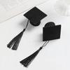 5/10Pieces Mini Graduation Hats For Christmas Home Decoration Graduation Wine Bottle Decor DIY Children's Hair Card Accessories