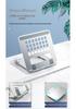 Adjustable Aluminum Tablet & Phone Stand: Foldable, Telescopic, Rotating, Portable.