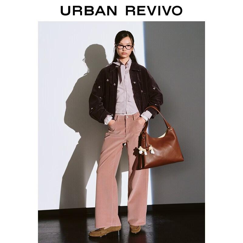 UR Women's Retro Corduroy Bow Jacket