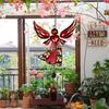 Garden Wind Chimes Angel Decorative Wind Chimes Sun Catcher Figure With Wings Relaxing Loud Sound Keepsake For Garden Patio