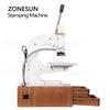 ZONESUN Multifunction Hot Foil Stamping Machine WT-90XTS Infrared Locator Leather Wood Paper Heat Press Machine with Drawers