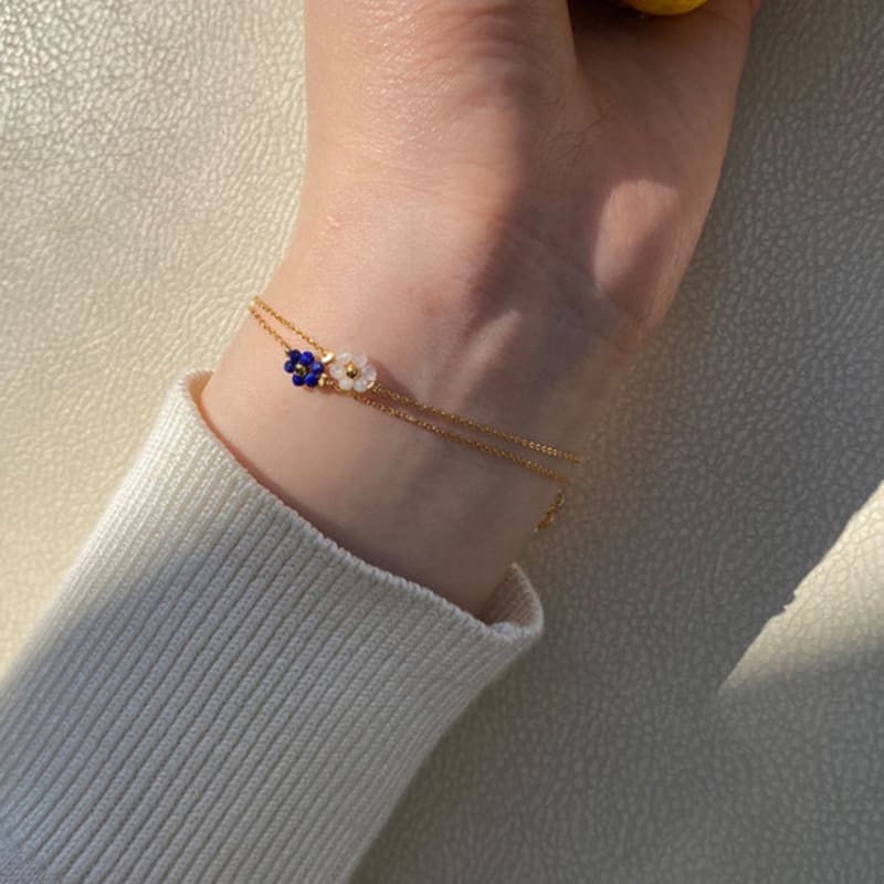 Primaute FLOWER BEAD BRACELET (11colors)