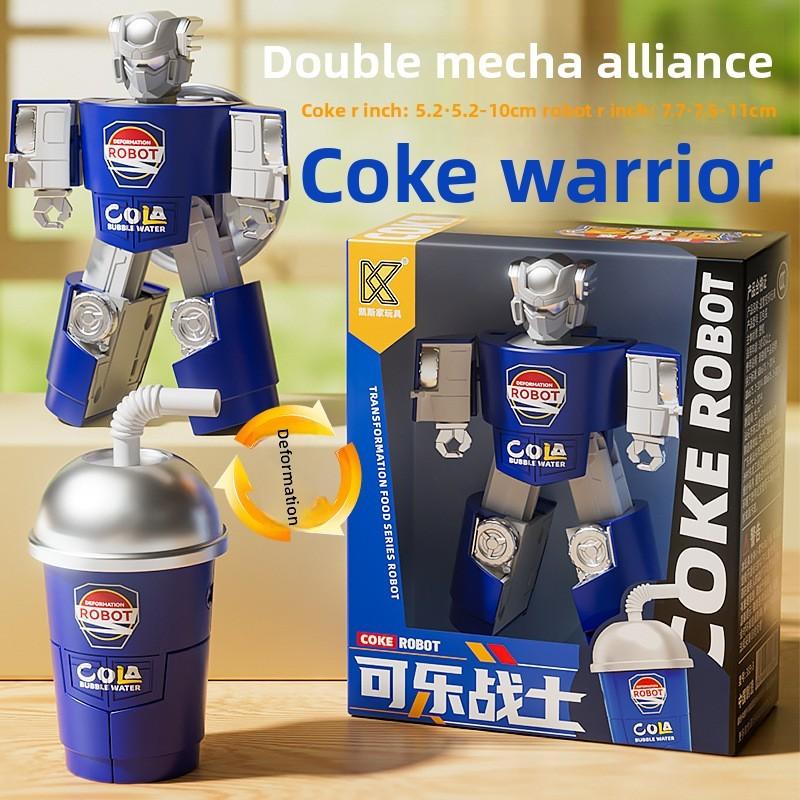 Hamburger French Fries Cola Ice Cream Transforming Robot Toy For Kids