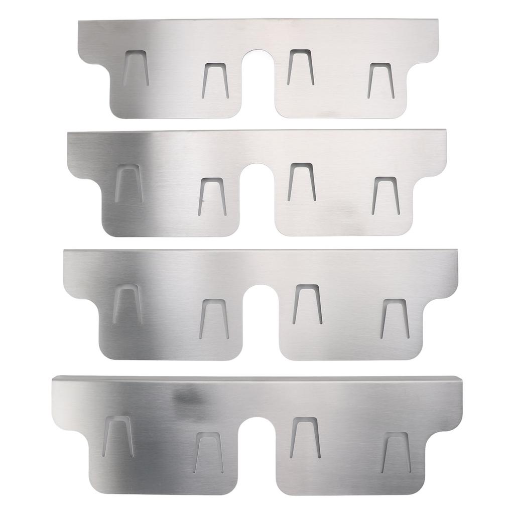 4PCS Stainless Steel Stove Counter Gaps Cover Heatproof Adjustable 35 To 70CM Stove Gaps Guards Range Trim Kit for