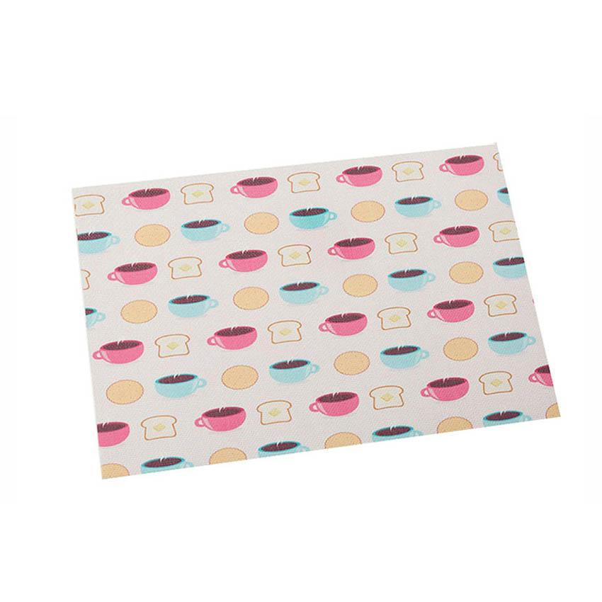 Table Mats PVC Coasters Dessert Painting Placemats Adiabatic Placemat Bar Coffee Table Pad Placemat for Dining Table  Cup Mat