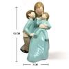 Beautiful Hand Painted Medium Size Resin Miother and Child Statue (Pack of 1, Multicolor)