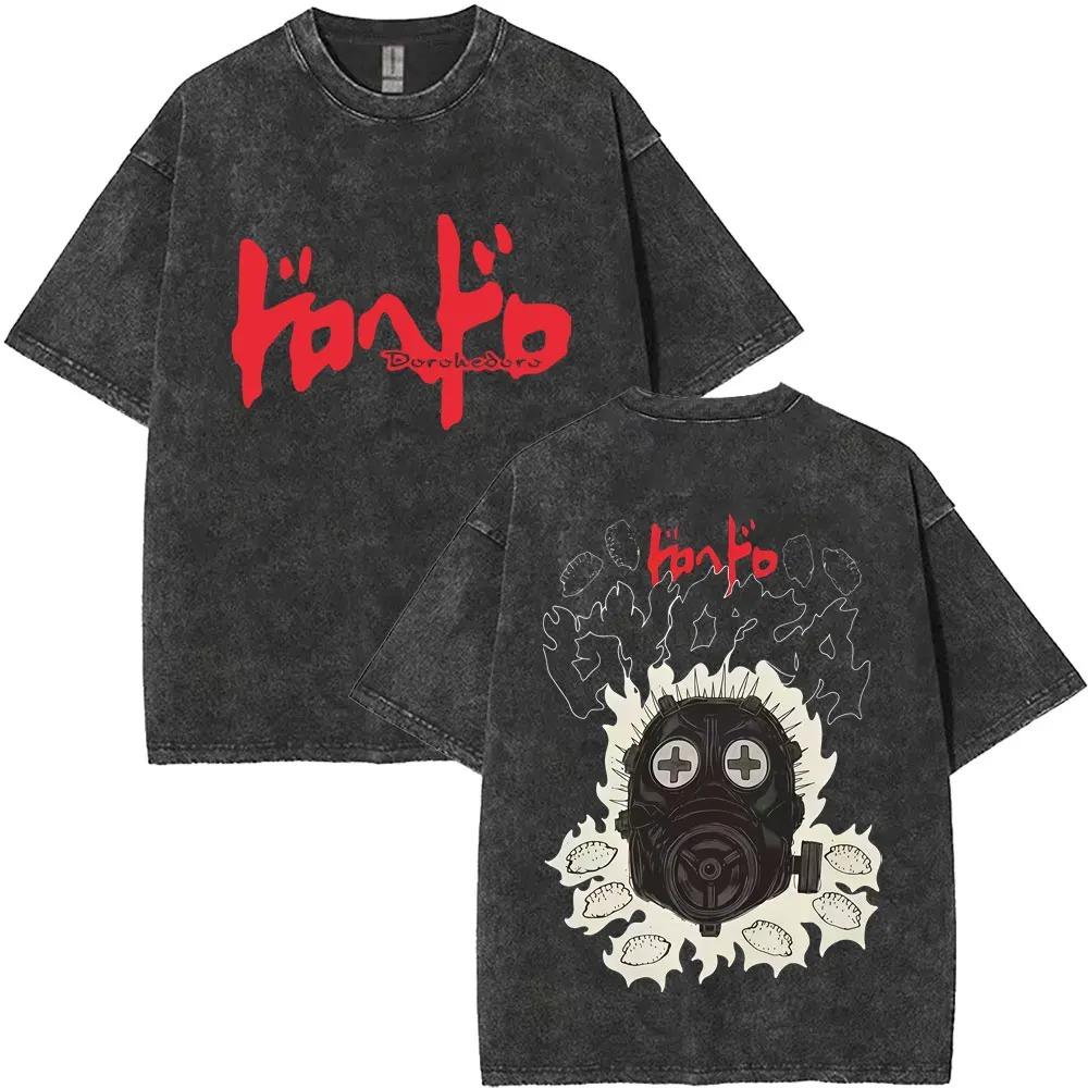 Anime Dorohedoro Kaiman Graphic Print TShirt Men Women Cotton Gothic Streetwear Hip Hop Fashion Summer Casual Oversized New Tee