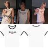 KAI EXO Wait On Me Same Style T-Shirt White With Black Trim Loose Fit Young Men